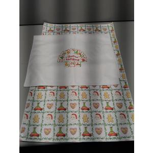 Cilrii Christmas Mahjong Kitchen Towels, Mahjong Player Lover Gifts Dish Tea Towels for Kitchen, Xmas Santa Gingerbread Truck Mah Jong Decorative Hand Towel for Bathroom, 16x24 Inch Set of 2