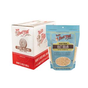 Bob's Red Mill Oat Bran, 18oz (Pack of 4) - Non GMO, Vegan, Kosher (EXP 01/18/28)