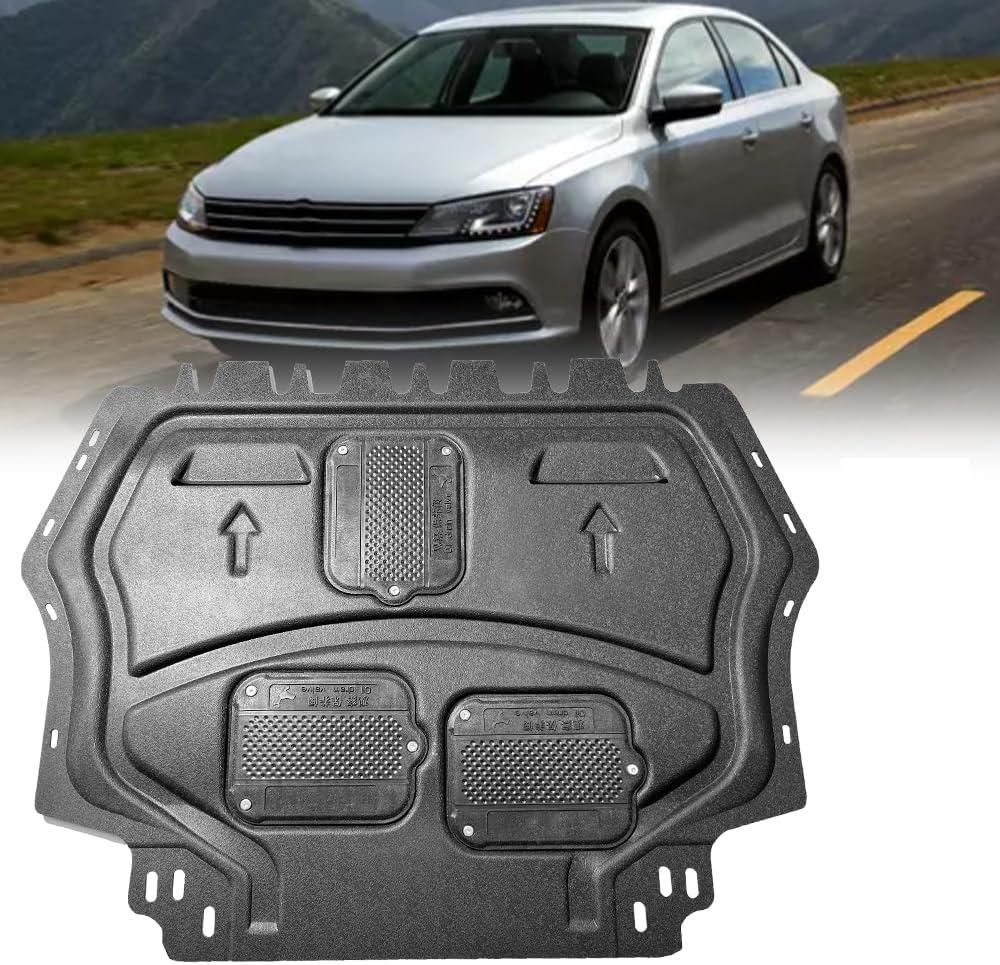 Engine Guards Mud Flaps for VW Jetta 2006-2018 Front Engine Splash Shield Guards Suitable for Jetta 2012-2018 Under Engine Cover Directly Replace Original One Black