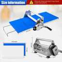 Folding Dough Rolling MachineManual Dough Sheeter Compact Dough Sheeter Machine For Bakery PizzaDough Machine With Adjustable Thickness, Stainless Steel2 Rolling Boards
