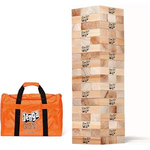 Jenga GIANT - Hardwood Blocks - Stacks to Over 5 feet - Officially Licensed - JS7