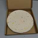 Nook Theory 4 Pack Reusable Bamboo Plates - Non-Toxic Toddler and Kids Plate, Dishwasher Safe, Not Microwavable Dinnerware (Celebration 8")