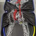 Snow-Chains Auto Fixing 1 Min Quick Installation Tire-Chains, Heavy-Duty Emergency Tire Traction Chain for Pickup Trucks and Off-road SUV Car Tires 265 275 285 295 305 - Set of 2 (HYR-B)