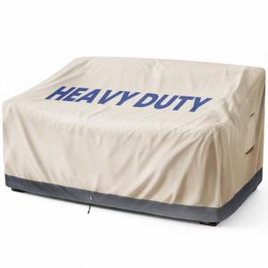 Extra Heavy Duty Outdoor Couch Cover Waterproof Up to 8000pa, Large 3-Seater Patio Sofa Cover, Lawn Patio Furniture Covers with Air Vent, 79" W x 37" D x 35"H, 2 pcs