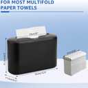 Countertop Paper Towel Holder, Commercial Paper Towel Dispenser, Multifold Trifold Z-Fold Paper Towel Holder, Napkin Holder Dispenser, Hand Towel Dispenser for Home Kitchen Restaurant