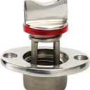 Amarine Made Oval Garboard Drain Plug Stainless Steel Boat Fits 1'' Hole, Thread for 3/4'' (1) Marine Bilge Plug Kit