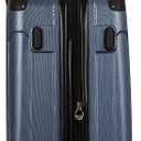 Rockland London Hardside 3 Piece Expandable Spinner Wheel Luggage Set, (20"/24"/28"), Blue