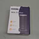 SIMPLETASTE Milk Frother, 4-in-1 Electric Milk Frother and Steamer, Automatic Warm and Cold Foam Maker and Milk Warmer for Latte, Cappuccinos, Dark Blue (Medium)