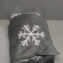 Bedsure Fluffy Christmas Duvet Cover Set - Ultra Soft Plush Shaggy Comforter Cover King Size, Warm Flannel Fleece Bed Sets for Winter, 3 Pieces, Reindeer Pattern, Grey