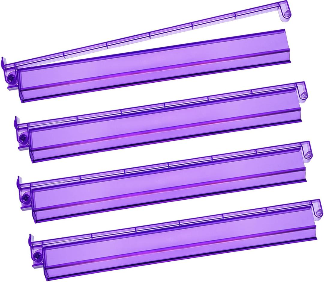 Mahjong Racks with Pushers 4PCS Set Majiang Tile Holder Acrylic Mahjong Racks Accessories and Gifts, Standard