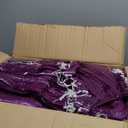 Mesh Firewood Bags 22"32" 150 Per Pack Crawfish Sacks, Firewood Bags for Selling, Onion Bag Storage Potato Sacks Mesh Wood Bag Bulk (Pack of 150) (Purple)