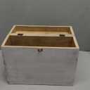 Wedding Card Box with Card Slit and Lock 12"X10"X4.5"- Gift Wishing Well Card Box for Weddings, Receptions, Birthdays, Graduations, Baby Showers, Honeymoon Funds (White)