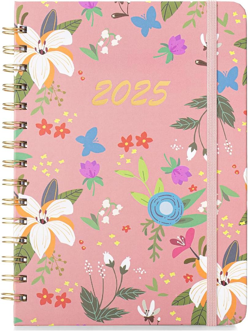 Mr. Pen- 2025 Planner, 6.4"x8.5", 2025 Weekly & Monthly Planner (Blossom Pink)