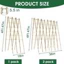 2 Pack 47''x18'' Bamboo Trellis for Climbing Plants Outdoor, Oltara A-Frame Foldable Garden Trellis for Cucumbers, Raised Beds, Tomatoes, Beans, Vegetables & Flowers Support