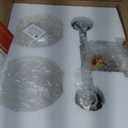 VONLUCE Bathroom Light Fixtures, 2-Light Vanity Light with Globe Glass Shades E26 Sockets, Bathroom Lights Over Mirror for Bedroom Hallway Living Room, Gold Finish