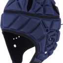 Soft Helmet for Flag Football Scrum Cap Soft Shell Helmet Rugby Headgear for Youth Adults (Large, Navy Blue )