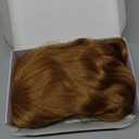 BARSDAR Natural Red Short Wavy Wig with Bangs - Short Wavy Ginger Auburn Wig for Women - Curly Wavy Textured French Bob Wigs with Bangs Soft Synthetic Natural Looking Face-Framing Daily (12 Inch)