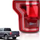 LED Tail Lights Compatible With Ford F150 2015 2016 2017 Rear Brake Lamp Signal Assembly Taillights with Blind Spot Module Not Included Replace HL3Z13405D (Left Driver Side)