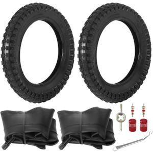 KAMIER 12.5x2.75 (12-1/2x2.75) Tires and Inner Tube Set for Razor Electric MX350 MX400 ZR350 SX350 Dirt Bike E-zip E500 E750 X-Treme X-560 Kids Scooter Mini Dirt Bike 12.5x2.5 Tire Tube Parts (2 Pack)