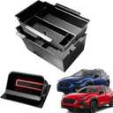 2Pack 2025 Crosstrek Center Console Organizer & Fuse Box Coin Container Storage Tray for 2024 2025 2026 Subaru Crosstrek Hybrid Armrest Storage Box Crosstrek 2025 Accessories Storage Box Double Layer