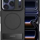 Magnetic for iPhone 17 Pro Case with Stand[Compatible with MagSafe] Slim Invisible Kickstand, Protective Anti-Fingerprint Phone Cove for iPhone 17 Pro Case 6.3", Black