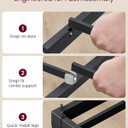 VASAGLE Queen Metal Bed Frame 14 Inches Tall, 1100 lb Weight Capacity, No Box Spring Needed, with Under-Bed Storage, Easy Setup, Heavy-Duty Platform Bed, Mattress Retainers, Matte Black URMB651BD02S