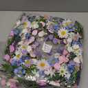 22" Front Door Wreath Floral Wreaths for Front Door Outside All Season Colorful Daisy Mixed Lavender Pink Roses Large for Farmhouse Indoor Outdoor Wall Reef Wedding Fall Summer Party Home Dcor