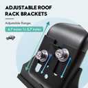 Roof Rack Gutter Mount Brackets for Jeep Wrangler JL JK 20072024, Gladiator JT & Cherokee XJ 19842001, Adjustable Heavy-Duty Steel Crossbar Mount (Fits Standard Rain Gutters Only)
