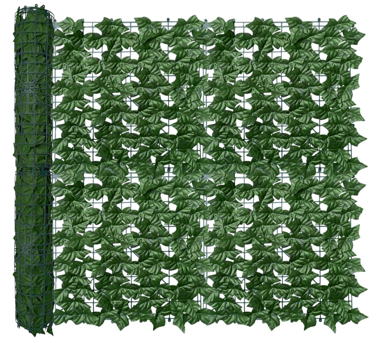 Artificial Ivy Privacy Fence Wall Screen,40X120 in UV-Anti Faux Greenery Backdrop Ivy Vine Leaf Hedges Fence Panels for Patio, Balcony, Garden, Backyard Indoor Outdoor Green Wall Decor
