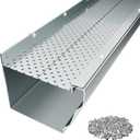 5" Gutter Guard,25 Pcs 100 Ft Heavy-Duty Aluminum Mesh Leaf Guards with Screws for 5" Gutters Leaf and Debris Protection.