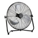 Amazon Basics 20" High Velocity Industrial Fan, Floor Fan, with 3 Speeds, Tilt Head, ETL-Listed Safety Compliance, Metal Housing/Blades, Ideal for Industrial/Commercial Space/Garage/Gym, 125W, Black