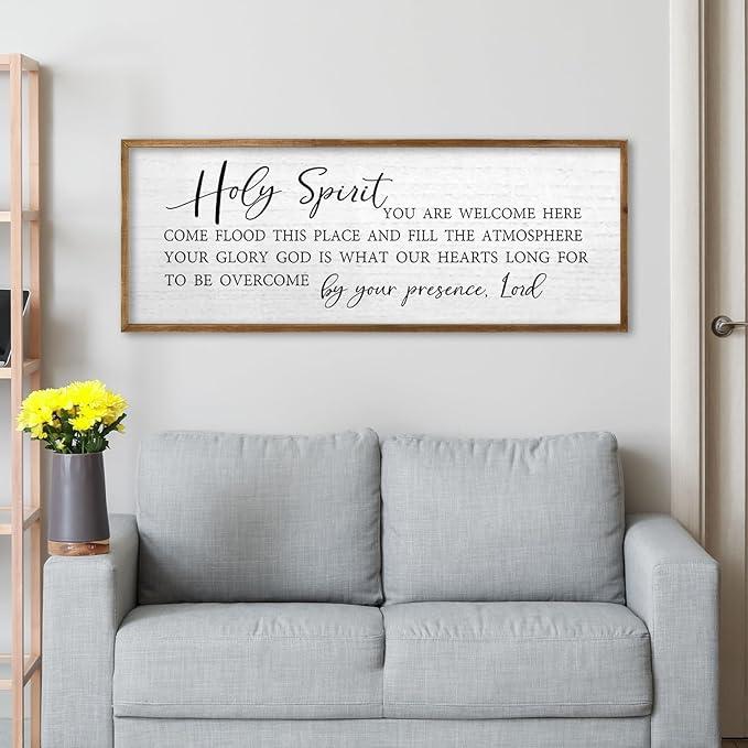 Wesiti Holy Night Christmas Wooden Decoration Christmas Nativity Scene Wood Wall Door Hanger Sign Christian Door Hanging Sign Xmas Religious Wooden Wall Decor Christian Decorations Gift (White)