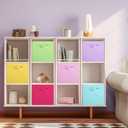ShellKingdom Foldable Fabric Storage Cubes And Cloth Organizer Drawer For Closet And Toys, 6 Pack (6 Colors)
