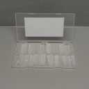 NOVO OVO XXL Sharp Square Natural (not Sculpted) Nail Tip, Extra Thick False Nails Press on, Full Cover Soft Gel Extension Fake Nail Acrylic kit with XL L M French Tip Auxiliary Line x 15 Size 180pcs