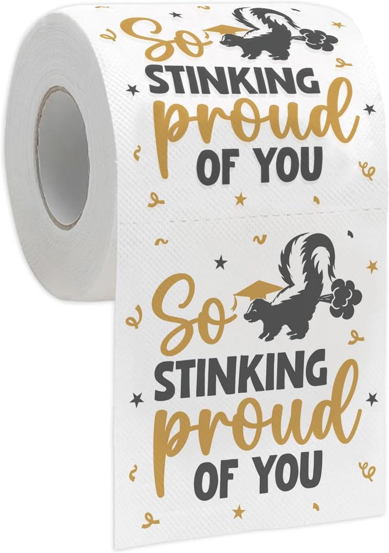 2026 Graduation Bathroom Decorations, Funny Toilet Papers for Congratulation Party Decor Supplies, Novelty Graduation Gift for Her Him, College, High School, PhD, Nurse, Law School | Novelty Design