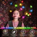 QUHUATU Star String Lights 360 LED 132FT,8 Modes Plug in Star Fairy Lights with Timer & Memory, Indoor Outdoor Star Christmas Lights for Birthday Party Bedroom Wedding Home Classroom Decor Multicolor