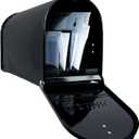 Dry Mailbox  Outdoor Metal Mailbox with Mailbox Insert to Keep Mail Dry | Weatherproof Mailbox for Outside for Secure Deliveries | Standard Outside Mailboxes | US Postal Service Approved - Black