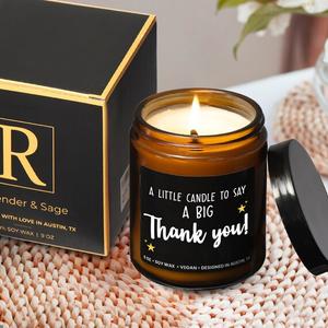 Thank You Candle, Small Thank You Gifts for Women, Small Thank You Gifts for Men, Gratitude Gifts for Colleagues, Appreciation Gifts for Her