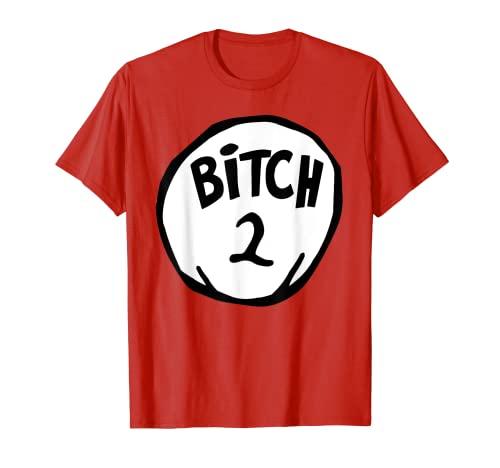 Funny Bitch 2 Matching Group Halloween Costume T-Shirt, Size: M