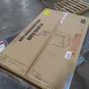 FDW | Dining Table for 4-6 People | Black | 47 Inch Rectangular Glass Kitchen Table | Space-Saving and Modern Design | for Dining Room, Easy to Assemble