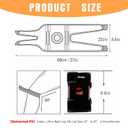 2 x Knee Brace Black for Men Women, Side Double Elastic Supports for Patellar Pad Realign Knee, Maximum Pain Support for Arthritis Pain, Meniscus Tear, Injury Recovery, Exercise Training. Black & Orange