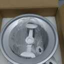 Ice Cream Maker Attachment for KitchenAid Stand Mixer, Ice Cream Bowl Compatible with 4.5Qt and Larger Stand Mixers, Ice Cream & Sorbet Gelato Maker Attachment, 2 Quart, White (ICM-KA-White)