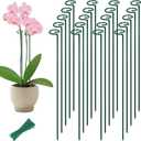 36" Tall Plant Stakes, 20 Pack Plant Support Stakes,6mm Heavy-Duty Metal Garden Stakes, Flower Stakes for Lilies, Dahlias, Gladiolus, Sunflowers, Tomato, Clematis