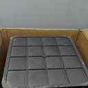 18x18x15 in Large Catch Basin for Drainage with Debris Basket,Catch Basin with Fiber Glass Grate,French Drain Catch Basin Without pre drilled Holes are Suitable for courtyards, downspouts, lawns