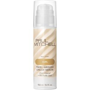 Paul Mitchell Twirl Around Cream Serum, Frizz Control, Touchable Hold, For Curly + Wavy Hair, 5.1 fl. oz