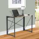American Furniture Classics OS Home and Office 42240 No Tool Assembly Writing Desk, Sewn Oak