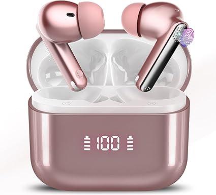 Ai Translation Earbuds Real Time with Audio and Video Calls, 3-in-1 Buletooth 5.3 Translator Earbuds with 164 Languages/6 Translation Modes/No Subscription Required, Translatior Headphones
Pink