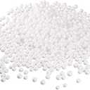 uxcell 1 Pack 0.3" White Polystyrene Foam Ball Beads Round for the Arts, DIY Crafts, Party Decorations, Fillings of Vase Pillow