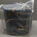 Boho 7x10 Accent Area Rugs for Living Room - Dusky Blue Rug for Bedroom Under Bed, Dining Room Under Kitchen Table, Washable Soft Non Slip Unique Colorful Indoor Décor