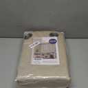 MIULEE Velvet Curtains Beige Elegant Grommet Curtains Thermal Insulated Soundproof Room Darkening Curtains/Drapes for Classical Living Room Bedroom Decor 52 x 84 Inch Set of 2